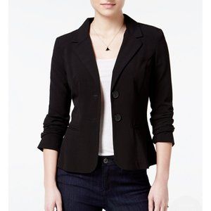 BCX Juniors' Two-Button Black Blazer